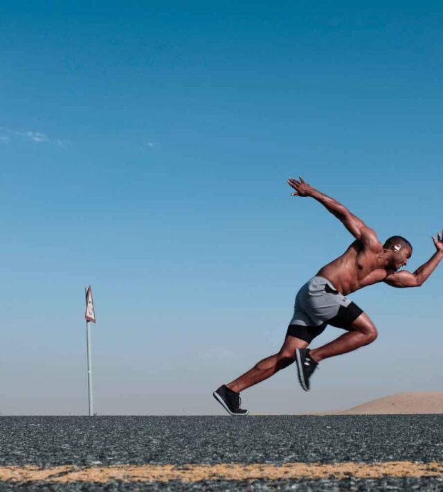 man running