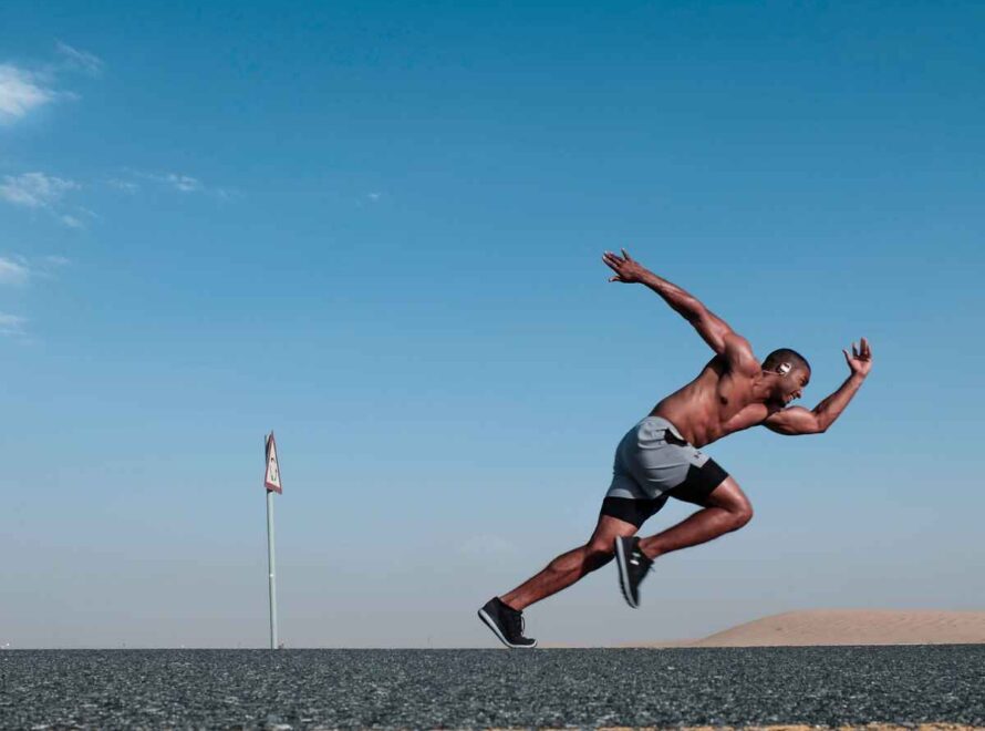 man running