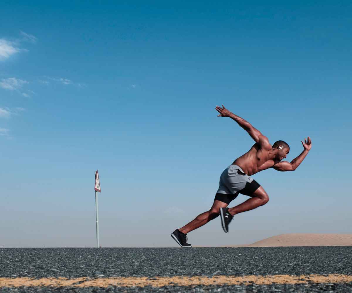 man running