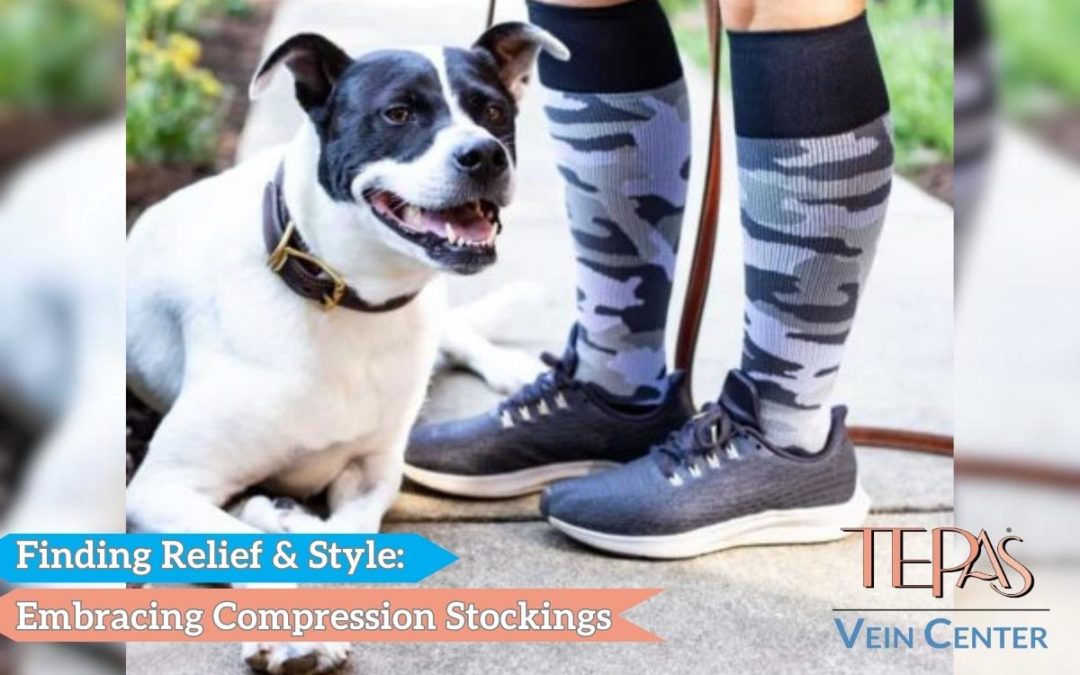 walking dog wearing compression stockings